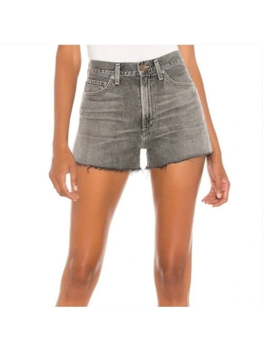 𝅺CITIZENS of Humanity Kristen High Rise Short in Smoke Size 32